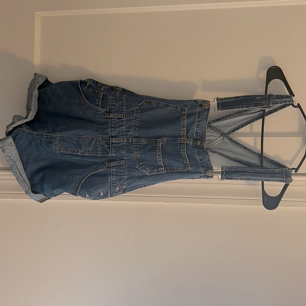 Free People Short Overalls